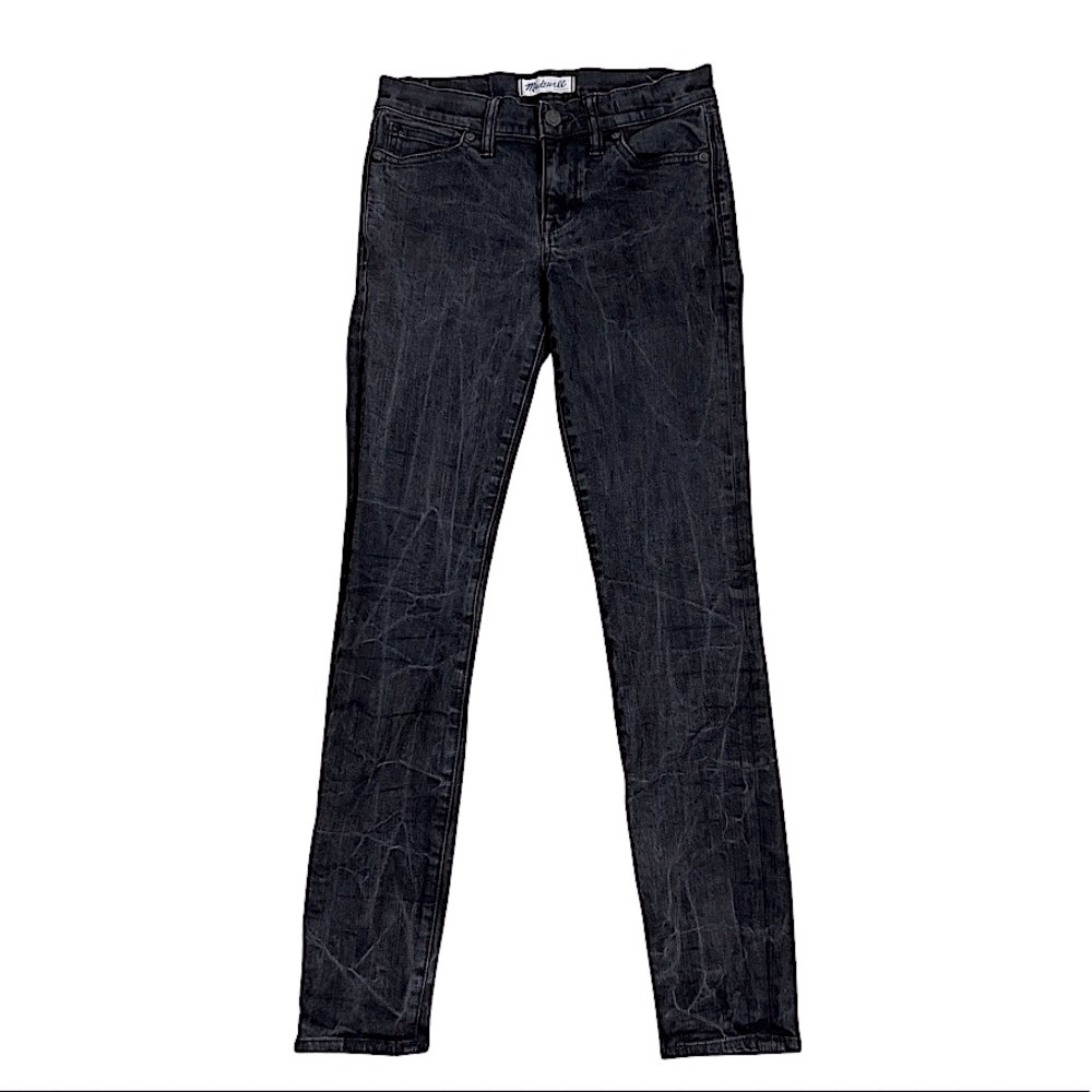 Madewell Skinny Skinny Jeans Fade Black Washed Denim